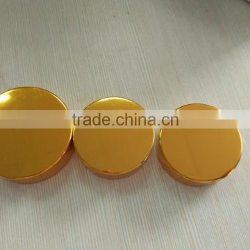 round shaped 38mm/ 45mm sizes golden electrochemical aluminum cap