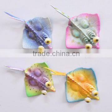 5 inch Pearl Powder Surface Butterfish Decoration Plastic Fridge Magnet