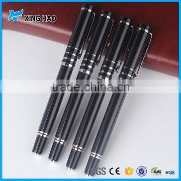 Luxury black metal roller pen luxury designed featured carbon fiber promotional pen