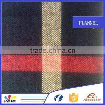 High quality custom plaid printed woven yarn dyed cotton fabric