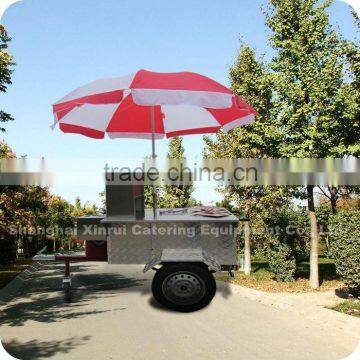 2013 Quick Delivery Stainless Steel Shopping Mall Multi-functional Cooking Gas Hot Dog Cart Kiosk XR-HD110 A