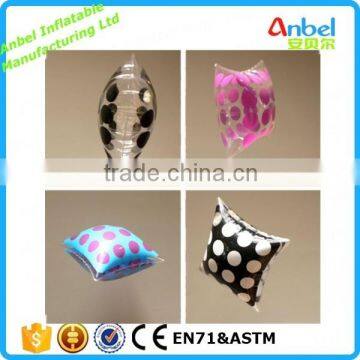 Transparent Inflatable Air Bed Travel Pillow Camping Indoor Outdoor Plastic Chair Seat Cushion for Kids