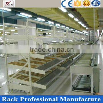 Storage carton flow wheel rack system