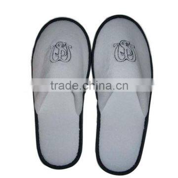 embroidered comfortable hotel spa velour slipper