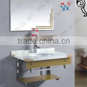 bathroom marble basin artificial Customized marble bathroom cabinet high quality