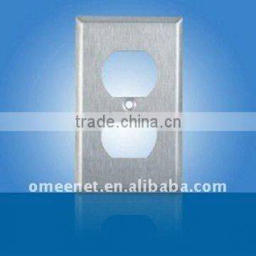 Steel Stainless Duplex Receptacle Wall Plate