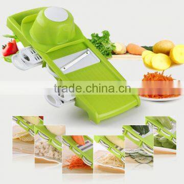 Mandoline Slicer With 6 Interchangeable Stainless Steel Blades, Vegetable Grater