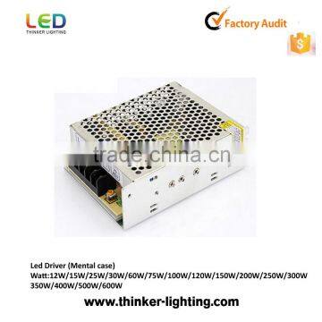 2016 hottest selling power supply 12v nonewaterproof for led strip