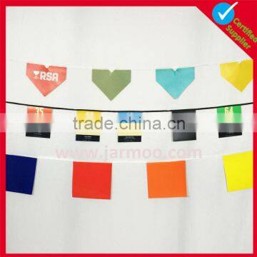 brand printed shape customized custom bunting