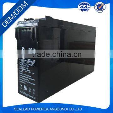 Factory wholesale 12v 180Ah front terminal battery for green energy solar lighting