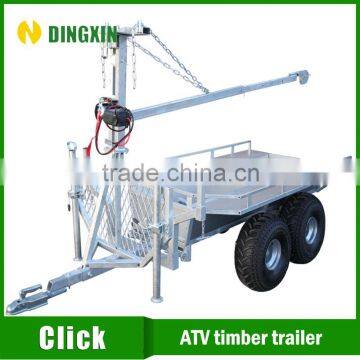 Atv Wood Trailer With Manual Winch