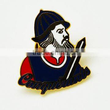 High quality cheap personalised enamel gold lapel pins