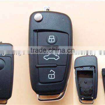 Factory Direct car key shell for Seat Altea Toledo Leon 3 button remote flip key fob case cover no blade