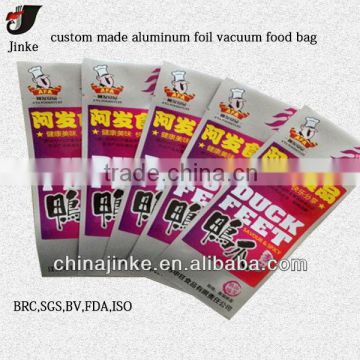 custom made aluminum foil food vacuum bag