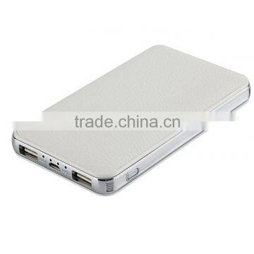 Nice Desing Leather Cover Powerbank 10000mAh Slim Polymer Power Bank High Capacity 8000mAh Fashion photo-4