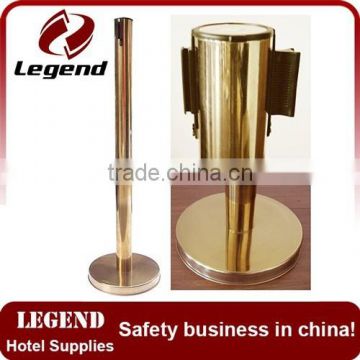 Belt Post Stanchion Crowd Control Barrier gold stanchion