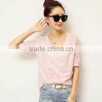 wholesale custom women fashion iron on tshirt designs and teeshirts or headline tshirts with low prices made in China