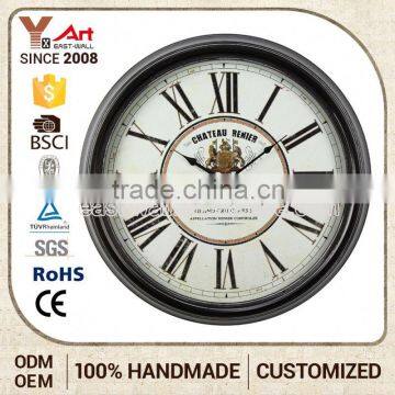 Custom Logo Antique Style World Time Small Quartz Clock