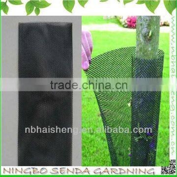 Plastic tree guards mesh fence