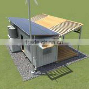 transformed environmental movable container house for living with two roofs