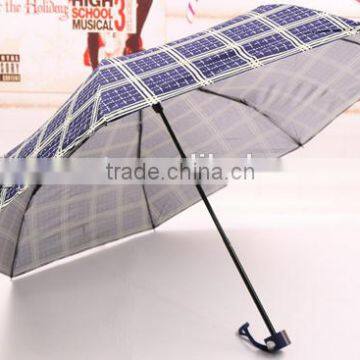 wholesale UV protection checked fabric portable mini size umbrella