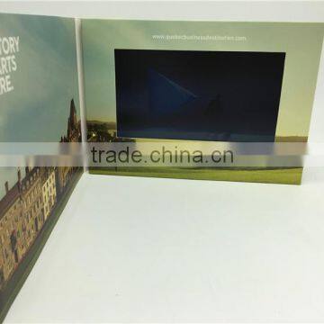 China 2016 Promotional Business Gift Paper Invitation 7 inches lcd Video Greeting Card                        
                                                Quality Choice