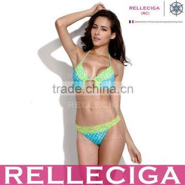 RELLECIGA 2016 Lace Triangle Bikini with Handmade Braided Ties