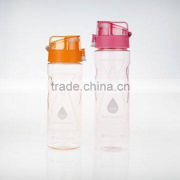 plastic sports bottle with straw/sports water bottle/travel bottle