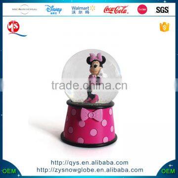 Cute Minnie Mouse Snow Globe Cartoon Snow Globe with Humor Snowball