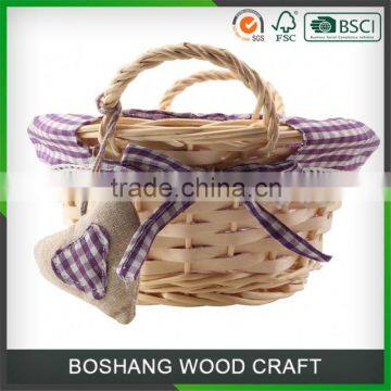 Cheap Willow Wicker Gift Colorful Storage Baskets photo-3
