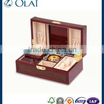 Elegant red perfume wood bottle box with PU leather                        
                                                Quality Choice