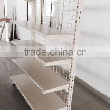 Single-Sided Metal Gondola Supermarket Shelf