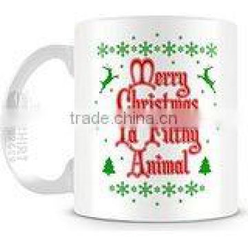 Cheap bulk 11oz ceramic coffee mug for christmas