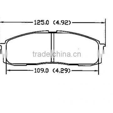 D304 for brake pad for toyota vios