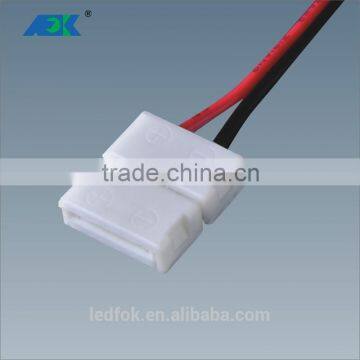 Flexible LED Strip Light 8mm strip cable connectors with DC 2.1*5.5mm jack power Splitter Cable