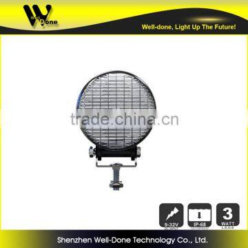 Round shape 3 inch 12w auxiliary led light for motorcycle