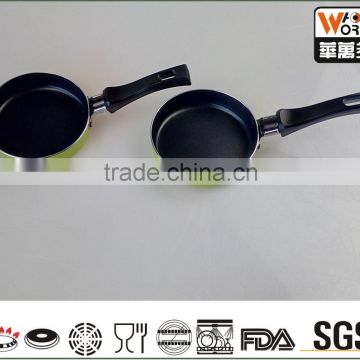 Aluminum non-sticking mini fry pan with different size