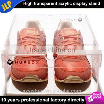 stackable clear acrylic shoe box with lid , Wholesale customized acrylic Sneaker