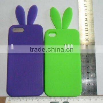 rabbit shape silicone mobile phone case