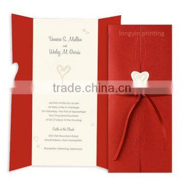 Cheap custom wedding card custom invitation card printing