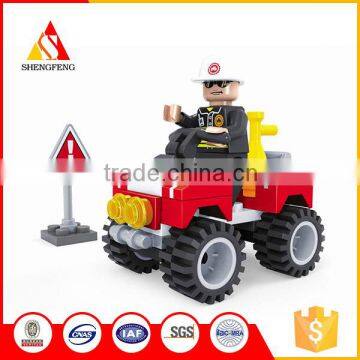 Good quality fire fighting fireman building blocks toys