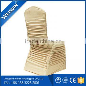 Luxury Polyester Ruffled Spandex Chair Cover for Wedding or Banquet Wholesale photo-3