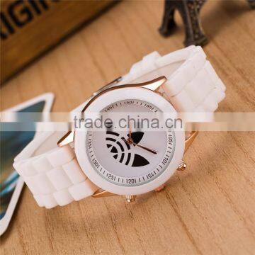 Whoelsale Cheap Silicone Watch Geneva Clover Students Watch Silicon Rubber Watch photo-2