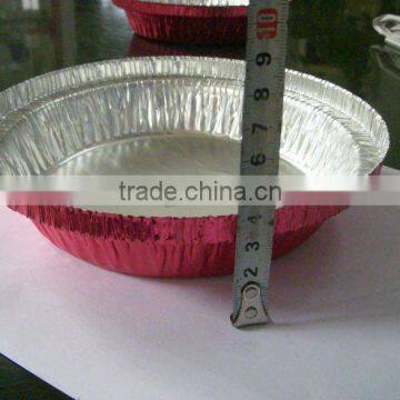 airline food packing aluminium foil cake tray