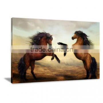 With Frame Horse Oil Painting Printed Canvas Art Livingroom Decor DWYS62