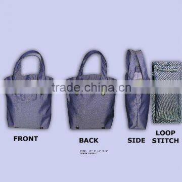Denim Unisex Tote Shopping Bag