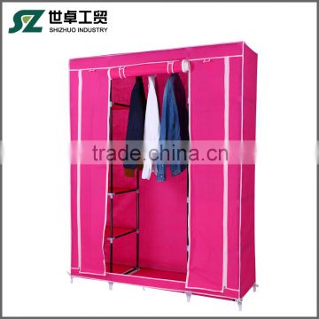 Modern Bedroom Steel Wardrobe, Single Clothing Storage Wardrobe