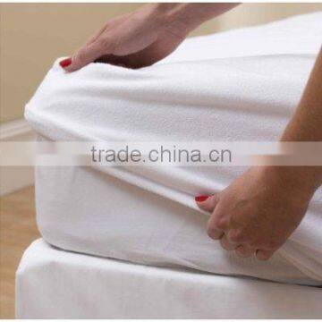100%polyester terry cloth with PU mattress protector