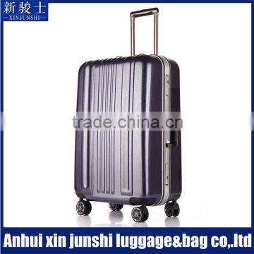 Wire Drawing Effect TSA Lock Mental Frame Luggage PC Spinner Luggage