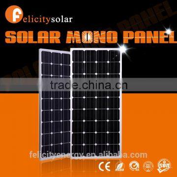 Felicitysolar high quality high efficiency best price 150w mono pv solar panel